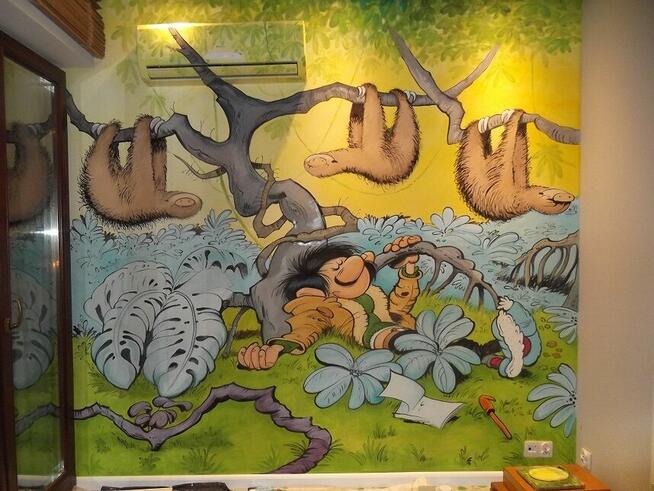 Artystyczne malowanie ścian, murale, trompe loeil, iluzja n