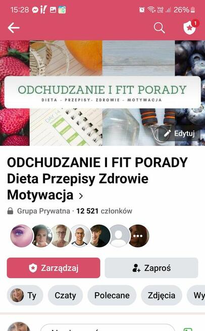 Odstąpię Administrowanie grupą ODCHUDZANIE I FIT PORADY