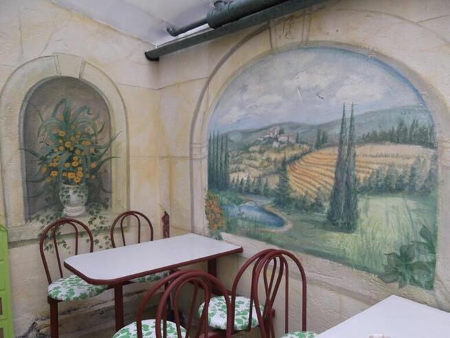 Artystyczne malowanie ścian, murale, trompe loeil, iluzja n