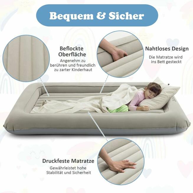 Dmuchany Materac miękki 165 x 118 x 12 cm