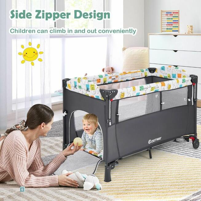 Nowe przenośne łóżeczko dziecięce 3 w 1