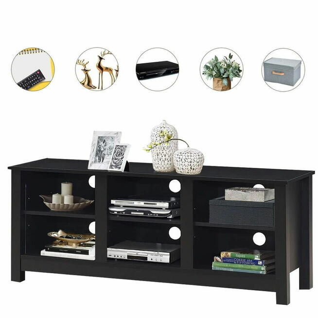 Drewniana szafka RTV 135 x 39,5 x 54 cm