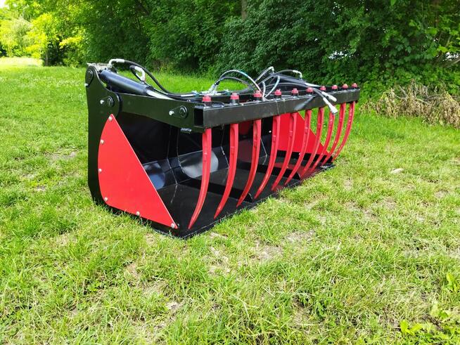 Łyżko-krokodyl 2-siłownikowy, ząb kuty, różne szerokości