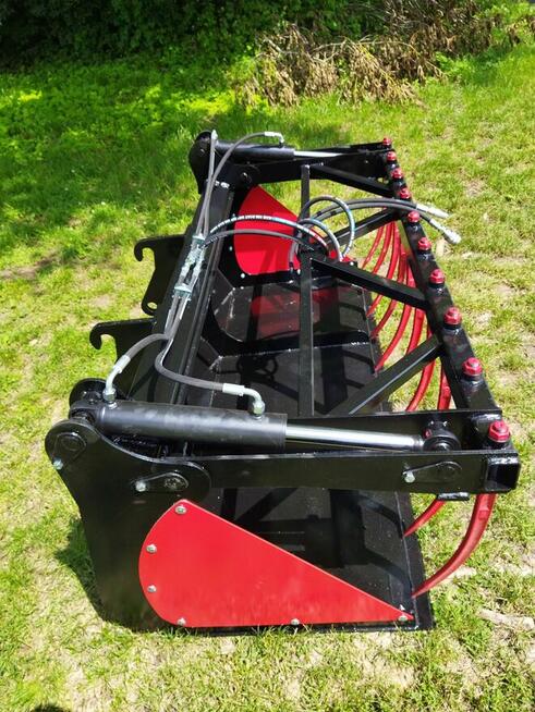 Łyżko-krokodyl 2-siłownikowy, ząb kuty, różne szerokości