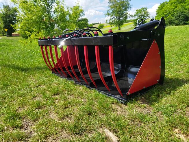 Łyżko-krokodyl 2-siłownikowy, ząb kuty, różne szerokości