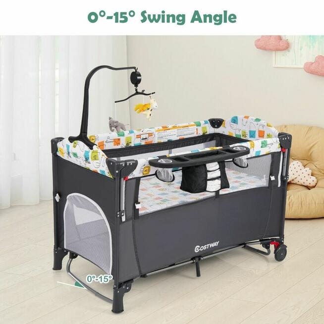 Nowe przenośne łóżeczko dziecięce 3 w 1