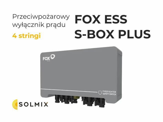 Przeciwpożarowy wyłącznik prądu FoxESS S-Box Plus (4 stringi