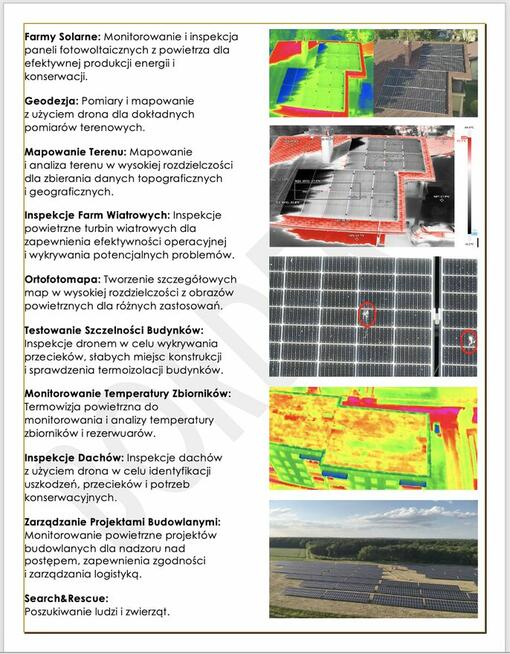 Usługi Dronem z Termowizją