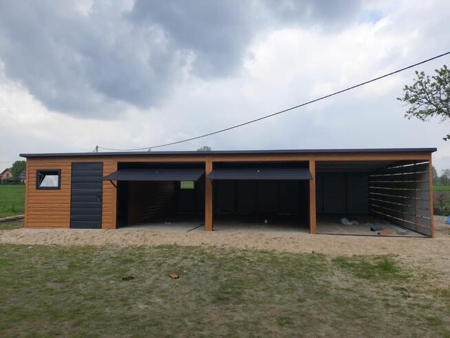 Garaż blaszany 12x6, Garaże blaszane