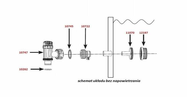 Komplet Dysz wlotowa i wylotowa sitko do basenu pompy Bestwa