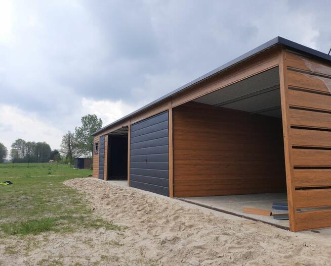 Garaż blaszany 12x6, Garaże blaszane