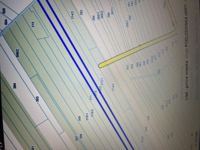 Trzy działki leśne (RL) w Podlodówce gm. Ułęż.