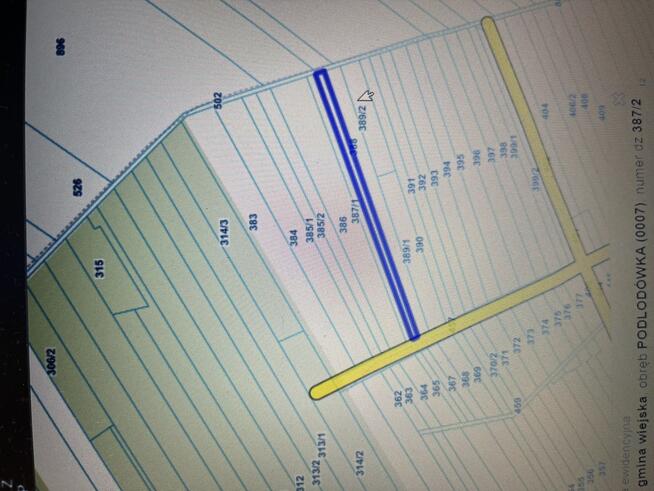 Trzy działki leśne (RL) w Podlodówce gm. Ułęż.