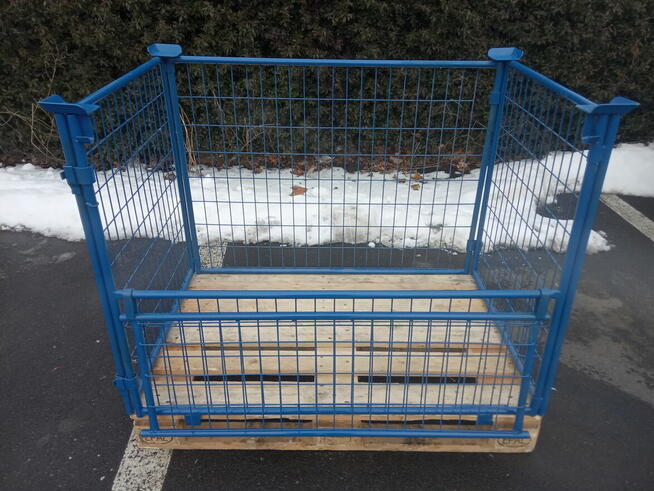 Nastawka paletowa h890, stalowa, NOWA Niebieska, proszkowa