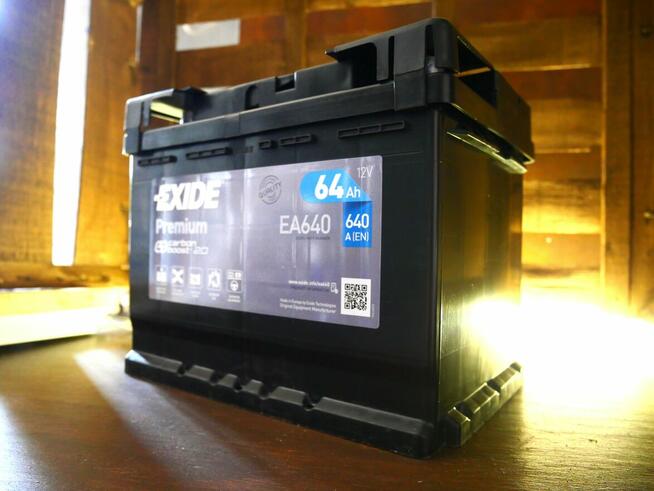 Akumulator Exide Premium 64Ah 640A EA640 EN PRAWY PLUS