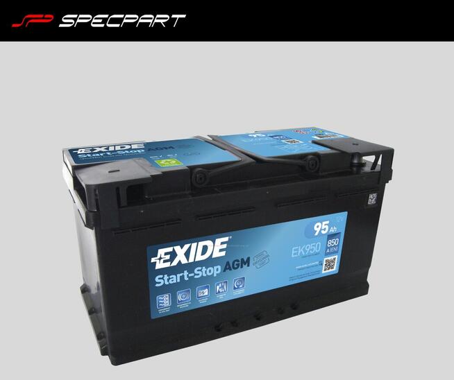 Akumulator 95Ah 850A EXIDE AGM START&STOP EK950