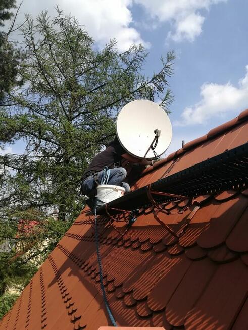 Montaż Ustawianie anten satelitarnych Dvb-t Katowice okolice