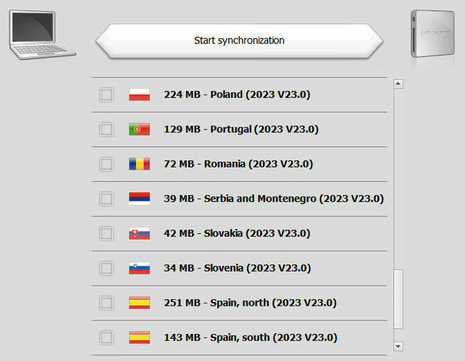 Mapa Mercedes Becker Map Pilot Europa 2023 v23.0 na e-mail