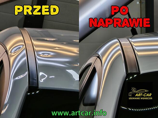 ARTCAR -USUWANIE WGNIECEŃ BEZ LAKIEROWANIA Naprawy powypadk.