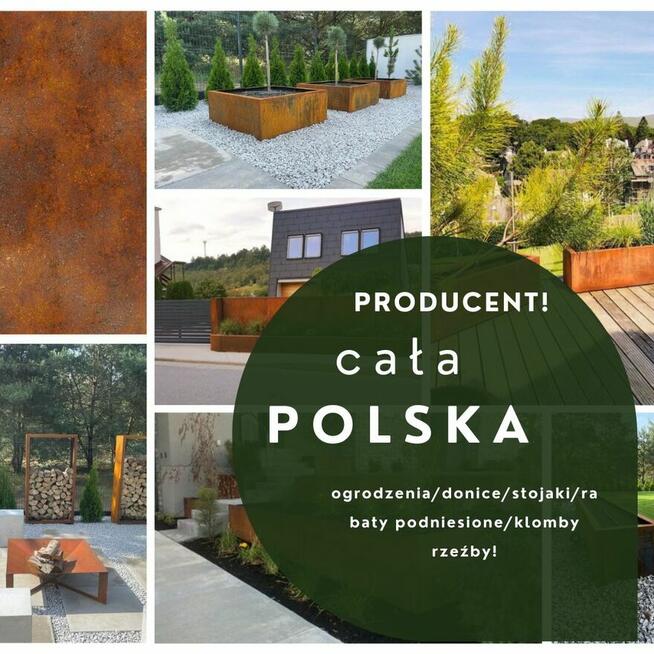 Klomb Donica Podwyższone Rabaty CORTEN POD WYMIAR PRODUCENT