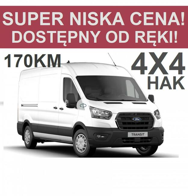 Ford Transit L3H2 4X4 170KM HAK hol. Super Niska Cena Dostępny od ręki ! 2126 zł