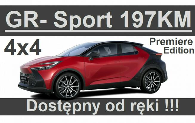 Toyota C-HR Nowa 4x4 197KM GR-Sport Premiere Edition Super Cena od ręki 2104 zł