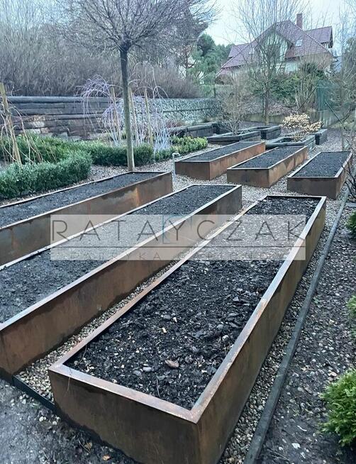 Klomb Donica Podwyższone Rabaty CORTEN POD WYMIAR PRODUCENT