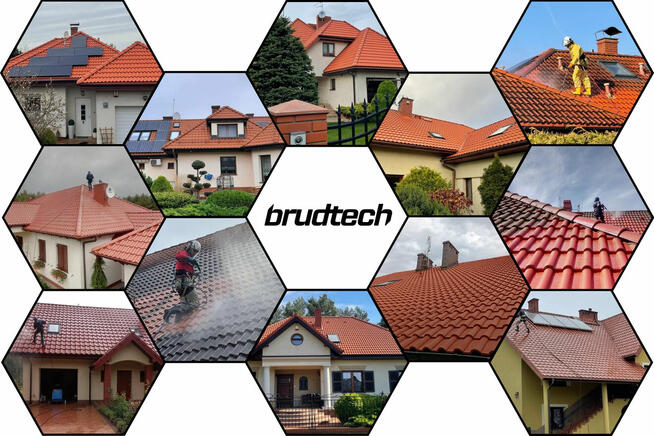 Czyszczenie dachów, kostki, elewacji