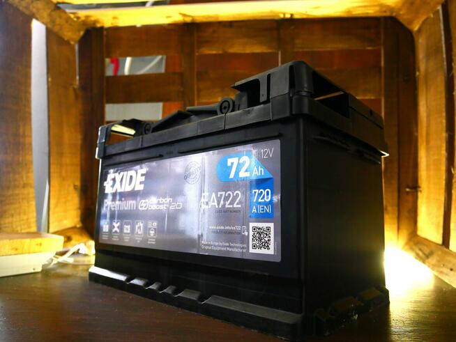Akumulator Exide Premium 72Ah 720A EA722 PRAWY PLUS