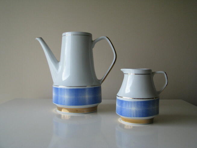 Serwis do kawy, herbaty, Roman – porcelana Chodzież lata 60