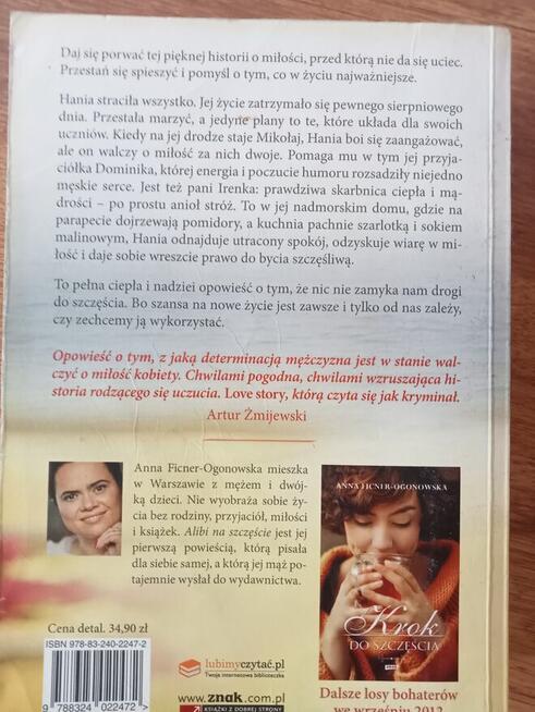 Alibi na szczęscie Anna Ficner -Ogonowska Pojedyncze tomy.