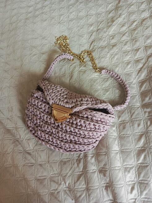 Nerka ze sznurka na szydełku handmade