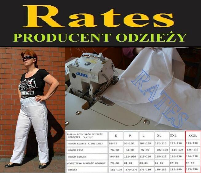 SPODNIE PIEKARSKIE PRODUCENT RATES.pl