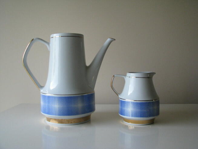 Serwis do kawy, herbaty, Roman – porcelana Chodzież lata 60
