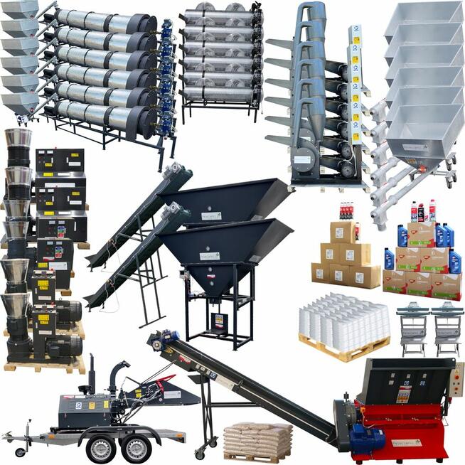 MASZYNY PRODUKCJI PELLETU GRANULATU TRAWOKULEK 3,5 TONY NA H