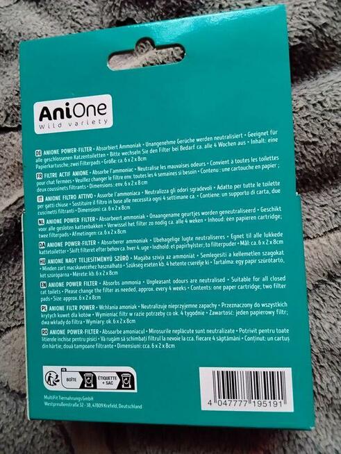 Filtr do kuwety zamkniętej dla kotów*AniOne*
