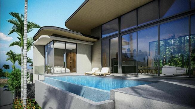 Tajlandia! Koh Samui! Willa przy basenie z 3 sypialniami i e