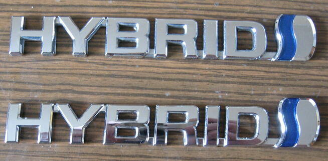 Emblemat hybrydy Toyota