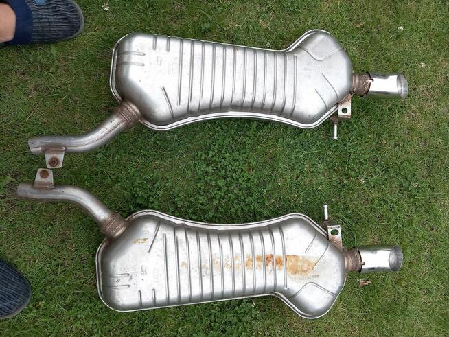 Audi A6 Allroad Quatro tłumik końcowy lewy KOMPLET