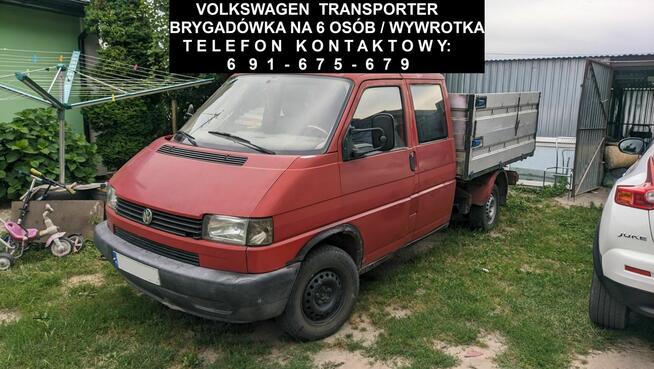 Volkswagen Transporter - wywrotka / 6 osobowy