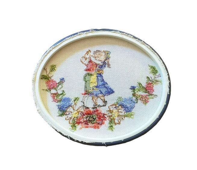 Drewniana ikona / obrazek z Matką Boską z Dzieciątkiem bez