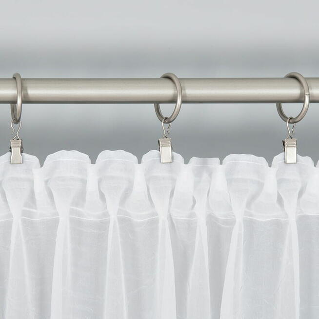 Firany szyte na wymiar, woal z ołowianką gładki lub kresz