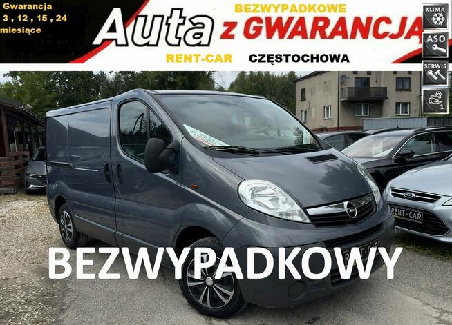 Opel Vivaro 2.0D 115PS Ciężarowy 3-Osoby Bezwypadkowy Klima Serwis GWARANCJA 24M