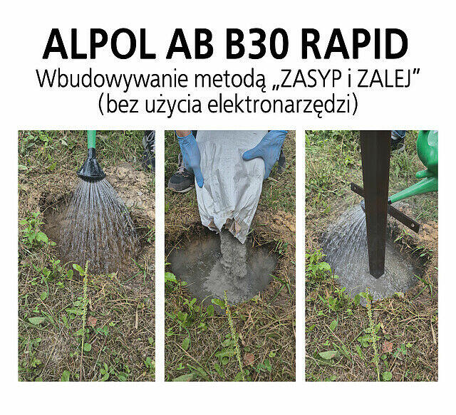 Beton szybkowiążący 25kg B30 PROMOCJA !!! RAPID ALPOL LUBLIN