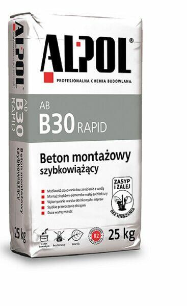 Beton szybkowiążący 25kg B30 PROMOCJA !!! RAPID ALPOL LUBLIN