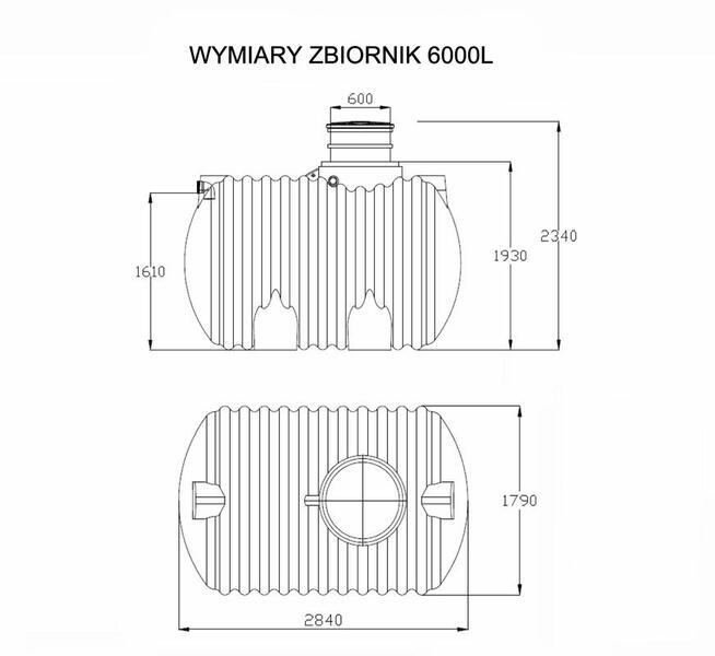 ZBIORNIK NA WODĘ DESZCZOWĄ 6000L ZESTAW PROFESSIONAL Z POMPĄ
