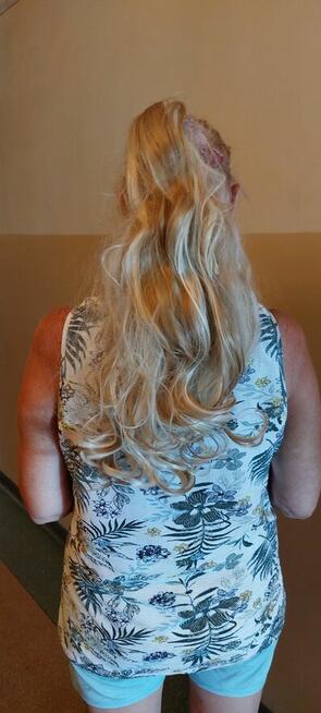 Długie kręcone falowane doczepiane włosy