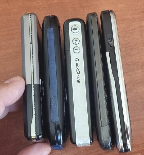 Stare telefony, różne marki Nokia, Sony