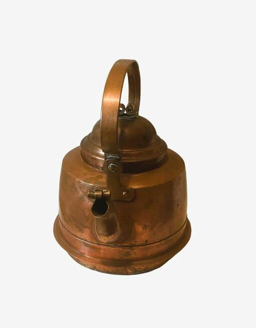 Miedziany czajnik sygnowany E. Lindqvist, Wanga, Sjovik