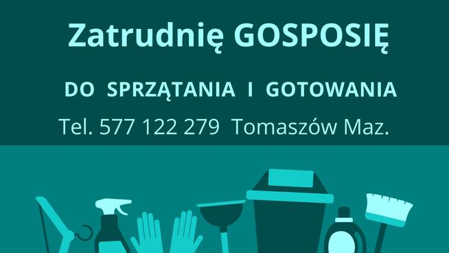 Zatrudnię osobę sprzątającą, gosposię